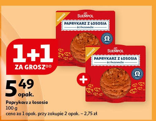 Paprykarz z łososia Suempol promocja w Auchan