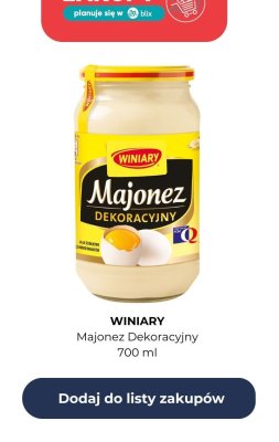 Majonez dekoracyjny 700 ml promocja w Dino