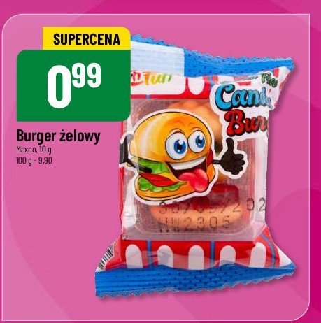 Burger żelowy Maxco promocja