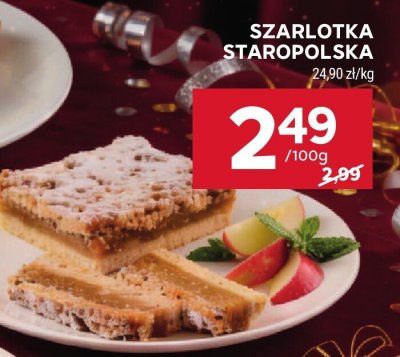 Szarlotka staropolska Stokrotka promocja w Stokrotka