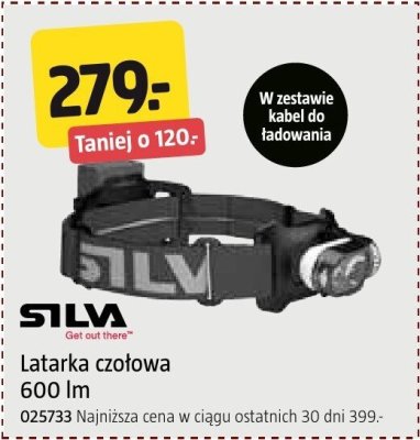 Latarka czołowa 600 lm SILVA promocja w Jula