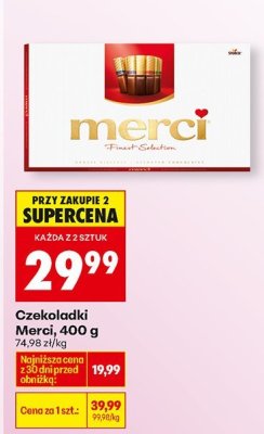 Czekoladki Merci, 400 g promocja w Biedronka
