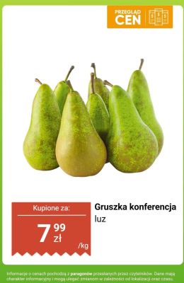 Gruszka konferencja luz promocja w Biedronka