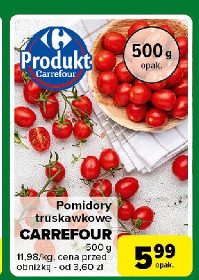 Pomidory truskawkowe Carrefour promocja