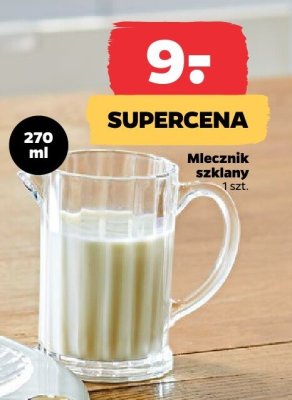 Mlecznik szklany 270 ml promocja w Netto