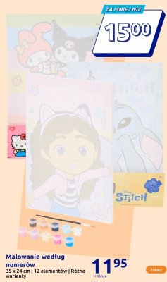 Malowanie według numerów 35 x 24 cm 12 elementów różne warianty promocja w Action