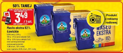 Masło ekstra 82% Łowickie promocja w POLOmarket