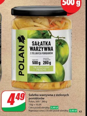 Sa艂atka z zielonych pomidor贸w POLAN promocja