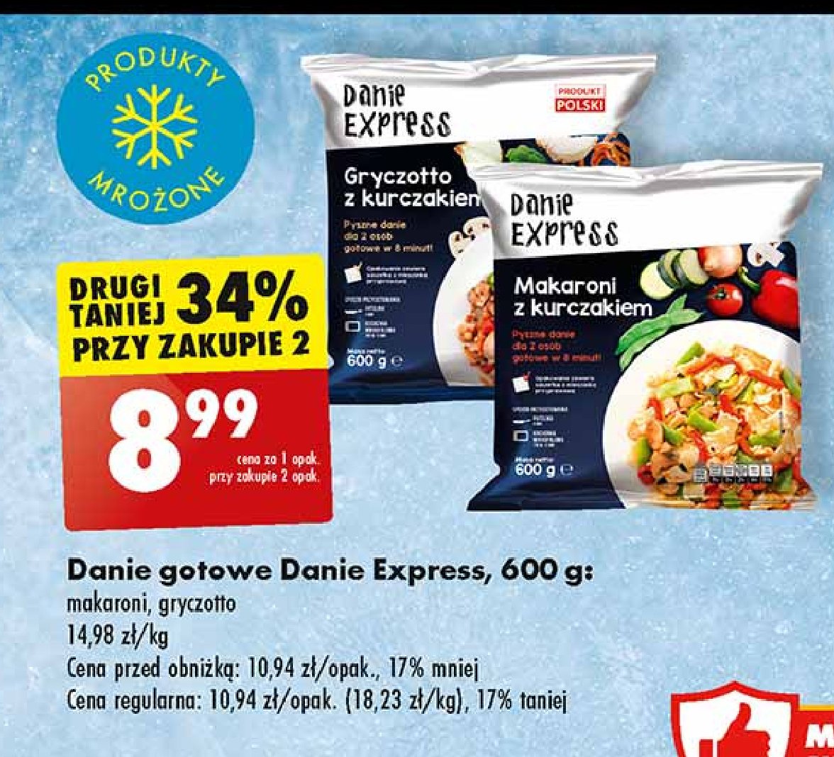Makaroni z kurczakiem Danie express promocja