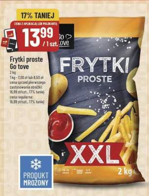 Frytki proste Go tove promocja w POLOmarket