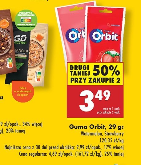 Guma do żucia watermelon Orbit promocja