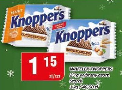 Wafelek Knoppers 25g promocja w Chorten