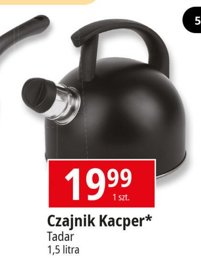 Czajnik kacper 1.5 l Tadar promocja w Leclerc