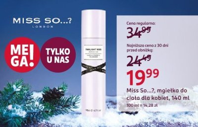Mgiełka do ciała dla kobiet  promocja w Rossmann