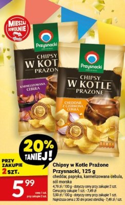 Chipsy w Kotle Prażone Przysnacki, 125 g promocja w Twój Market
