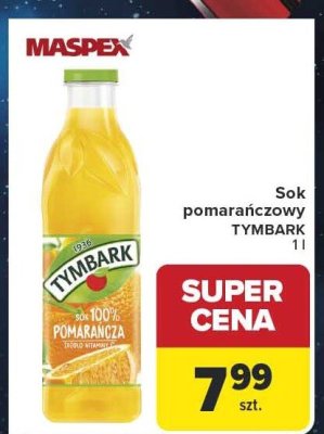 Sok pomarańczowy Tymbank 1l promocja w Carrefour