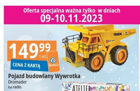 Pojazd wywrotka Dromader promocja