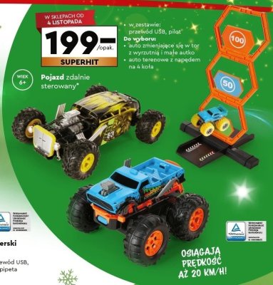 Pojazd zdalnie sterowany, różne rodzaje promocja w Biedronka