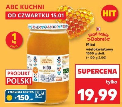 Miód wielokwiatowy promocja w Kaufland