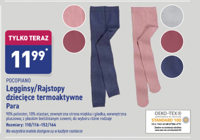Rajstopy dzieci臋ce termiczne rozm. 152-164 cm Pocopiano promocja