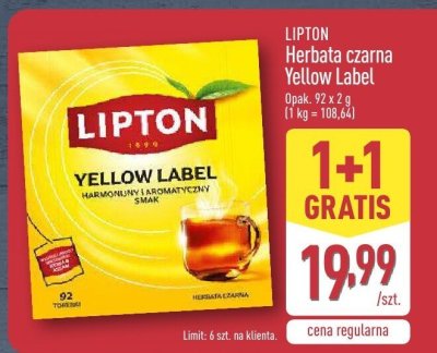 Herbata Yellow Label promocja w Aldi