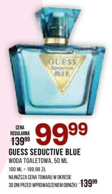 Perfumy GUESS SEDUCTIVE BLUE woda toaletowa promocja w Drogerie Natura