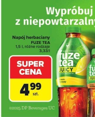 Napój herbaciany Fuze Tea różne rodzaje 3.33/l promocja w Carrefour Market
