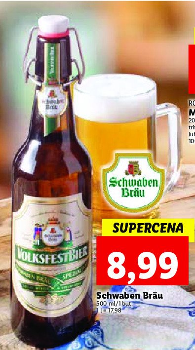 Piwo SCHWABEN BRAU DAS VOLKSFESTBIER promocja