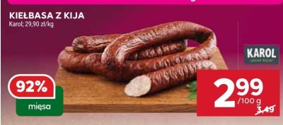 Kiełbasa z kija Karol promocja w Stokrotka