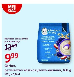 Kaszla mleczna ryżowo-owsianka jabłko-śliwka Gerber promocja
