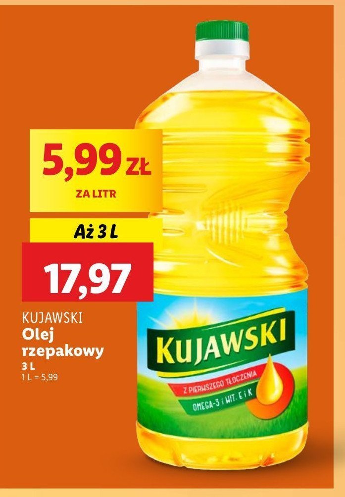 Olej rzepakowy Kujawski Kujawski kruszwica promocja w Groszek