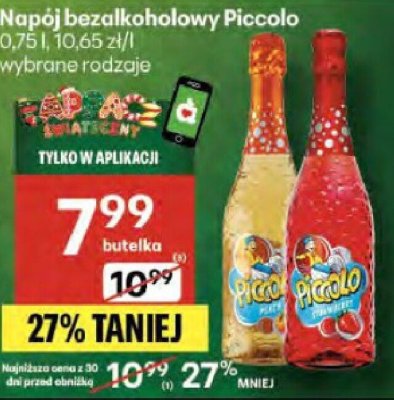 Napój bezalkoholowy Piccolo wybrane rodzaje promocja w Delikatesy Centrum