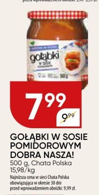 Gołąbki w sosie pomidorowym dobra nasza promocja w Chata Polska