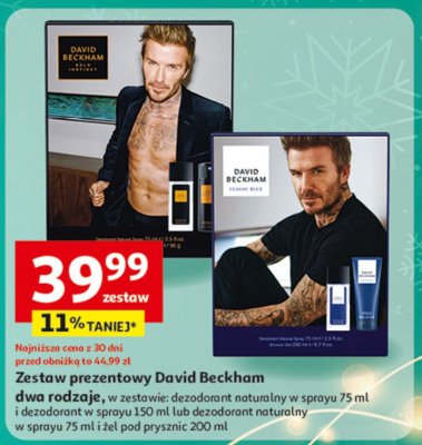 Zestaw prezentowy David Beckham dwa rodzaje promocja w Auchan