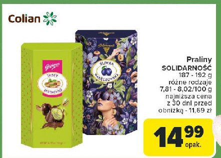 Bombonierka Solidarność śliwka nałęczowska promocja
