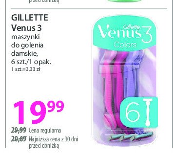 Maszynka do golenia Gillette simply venus 3 promocja