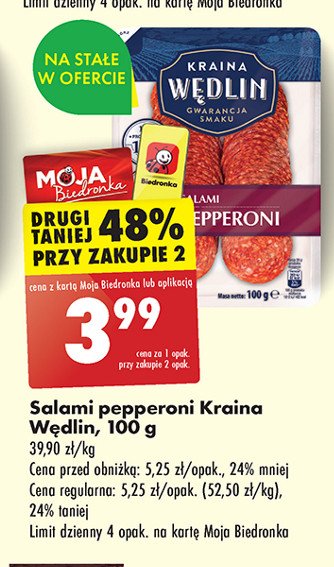 Salami pepperoni Kraina wędlin promocja