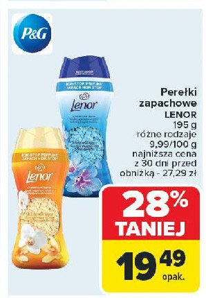 Perełki zapachowe spring awakening Lenor unstoppables promocja w Carrefour