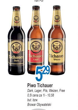 Piwo TICHAUER LAGER promocja
