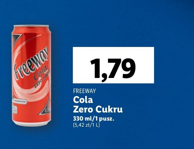 Cola zero Freeway promocja