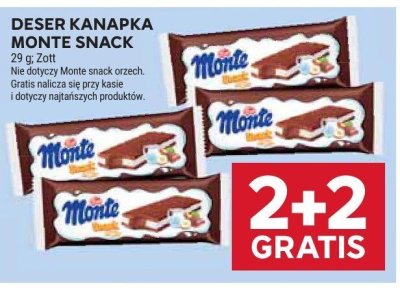 DESER KANAPKA MONTE SNACK promocja w Stokrotka