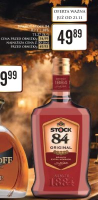 Brandy STOCK 84 0,7 L promocja w Dino