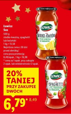Sos słodko-kwaśny, 500 g promocja w Lidl