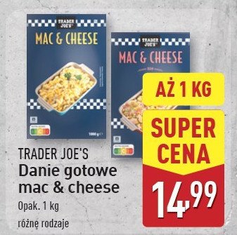 Danie mac & cheese z szynką Trader joe's promocja