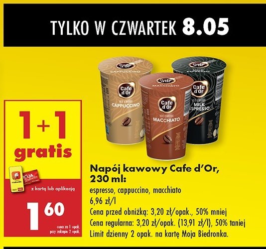 Napój kawowy macchiato Cafe d'or promocja w Biedronka