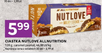 Ciastka Nutlove caramel peanut promocja w Stokrotka