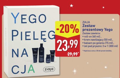 Zestaw Prezentowy Yego Ziaja promocja w Aldi