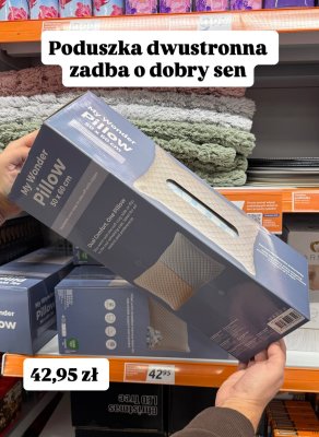 Poduszka dwustronna My Wonder Pillow 50x30cm promocja w Action
