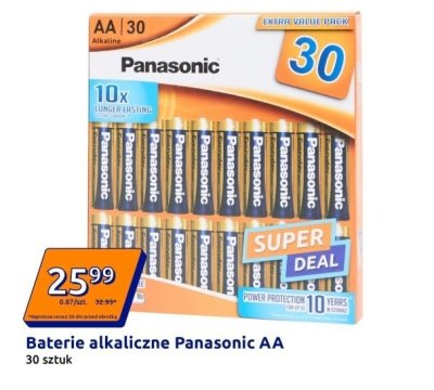 Baterie alkaliczne AA 30 szt. promocja w Action