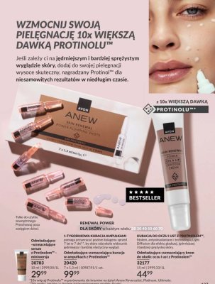 Kuracja Odmładzająco-wzmacniająca w ampułkach z Protinolem promocja w AVON
